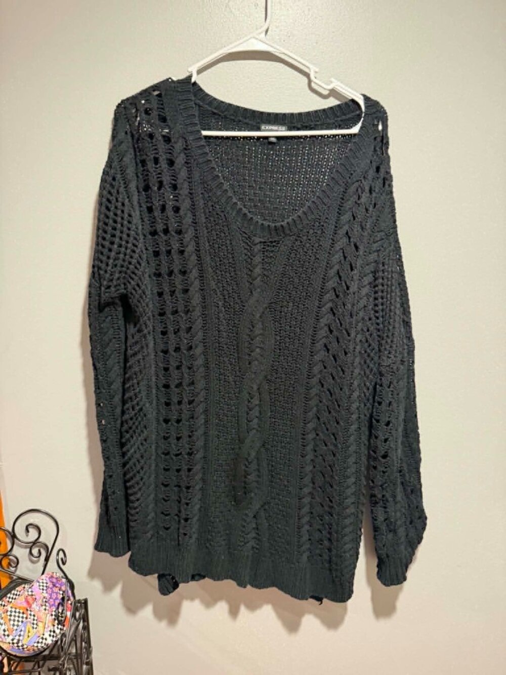Express Oversized Knit Sweater XS